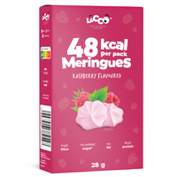 LOCCO MERINGUES LOW CALORIE 30 g RASPBERRY