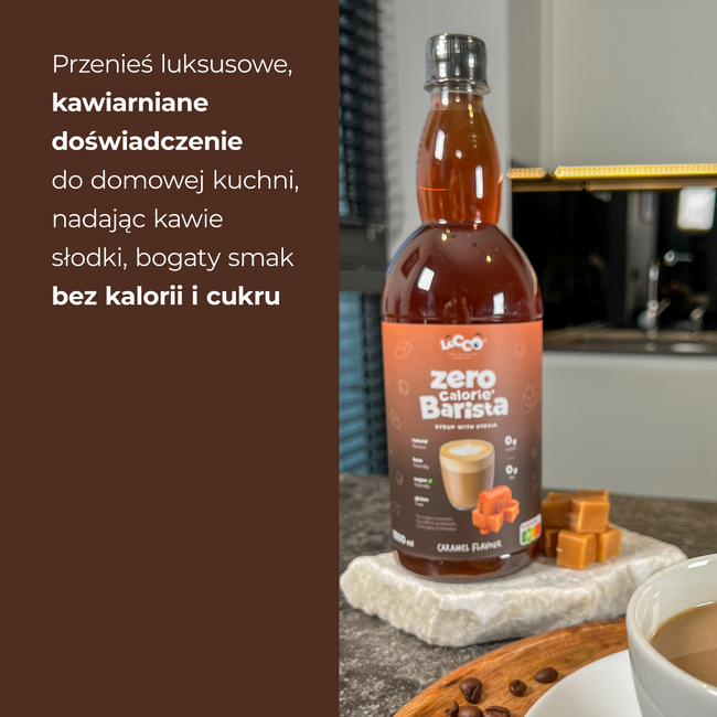 LoCCo 0 kcal Barista Syrop Karmelowy 1000 ml