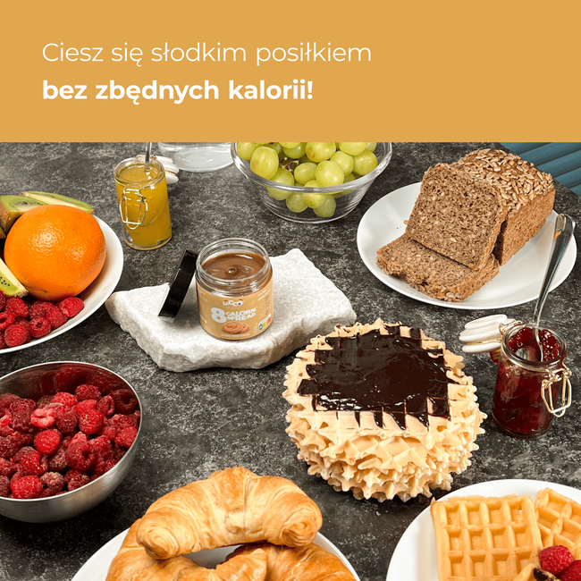 LoCCo 8 kcal krem niskokaloryczny karmelowe ciasteczko 125 g