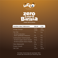 LoCCo 0 kcal syrop Barista ze stewią o smaku pumpkin spice