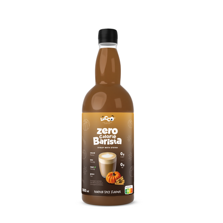 LoCCo 0 kcal syrop Barista ze stewią o smaku pumpkin spice