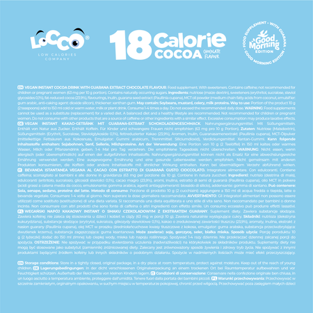 LoCCo 18 kcal Kakao z Guaraną o smaku czekoladowym