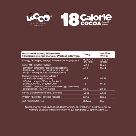 LoCCo 18 kcal Kakao – 3-pak Niskokalorycznych Przyjemności 