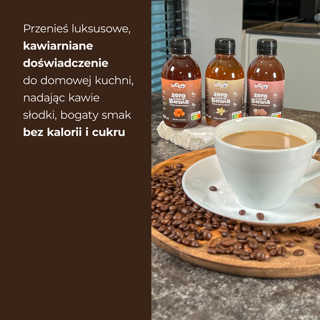 LoCCo 0 kcal syrop Barista ze stewią o smaku karmelowym 250 ml
