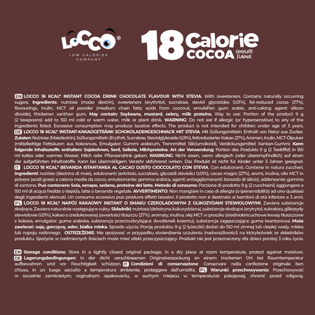 LoCCo 18 kcal Kakao o smaku czekoladowym 