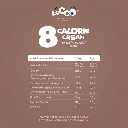 LoCCo 8 kcal krem niskokaloryczny czekoladowo-orzechowy