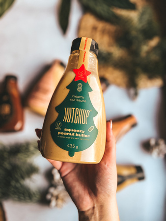Nutchup płynne masło orzechowe edycja świąteczna