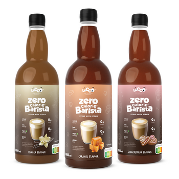 LoCCo 0 kcal Syrop Barista z Stevią 3-pack