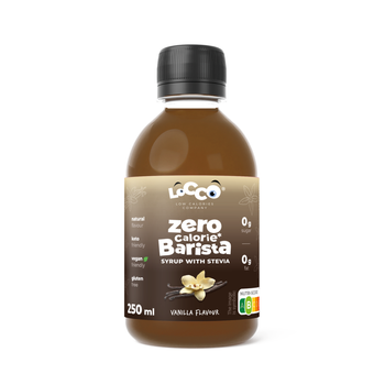 LoCCo 0 kcal syrop Barista ze stewią o smaku waniliowym 250 ml