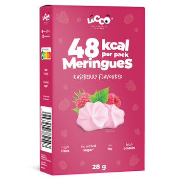 LOCCO MERINGUES LOW CALORIE 30 g RASPBERRY