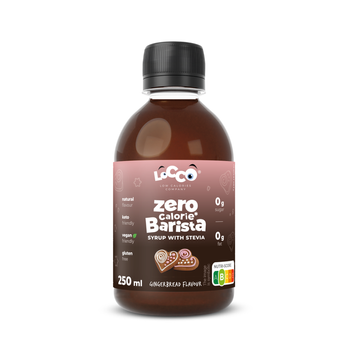 LoCCo 0 kcal syrop Barista ze stewią o smaku piernika 250 ml
